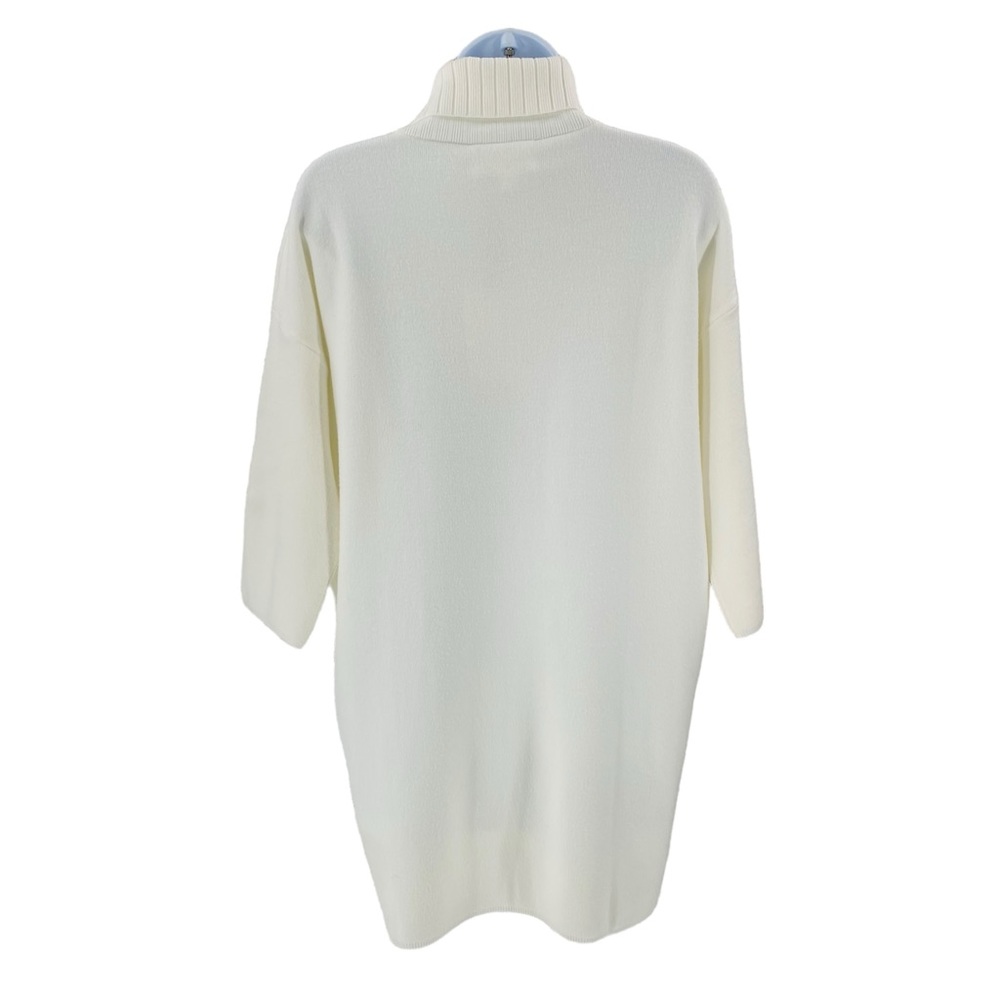 Pomander Place | NEW Winter White Vivianne Turtleneck Sweater Mini Dress Size S - Picture 7 of 11